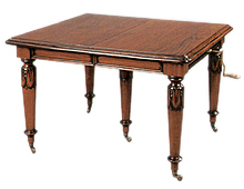 Mesa de Comedor Victoriana Cuadrada 5 Patas