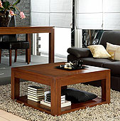 Mesa de Centro Rustica Larson Cuadrada