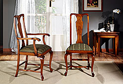 Silla y Sill�n Reina Ana - Sillas - Muebles Cl�sicos