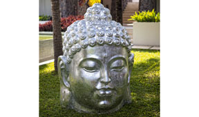 Cabeza plata Buddha