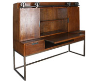 Mesa de escritorio puertas correderas