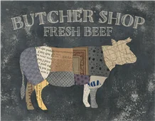 Cuadro canvas from the butcher XIII