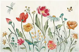 Cuadro canvas boho field I