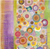 Cuadro canvas abstracto primavera pop II