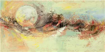 Cuadro canvas abstracto luna de verano