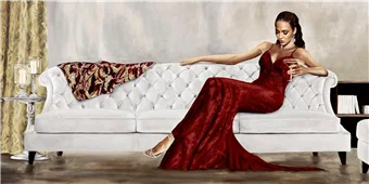 Cuadro canvas figurativo belleza de gala Cuadro canvas figurativo belleza de gala