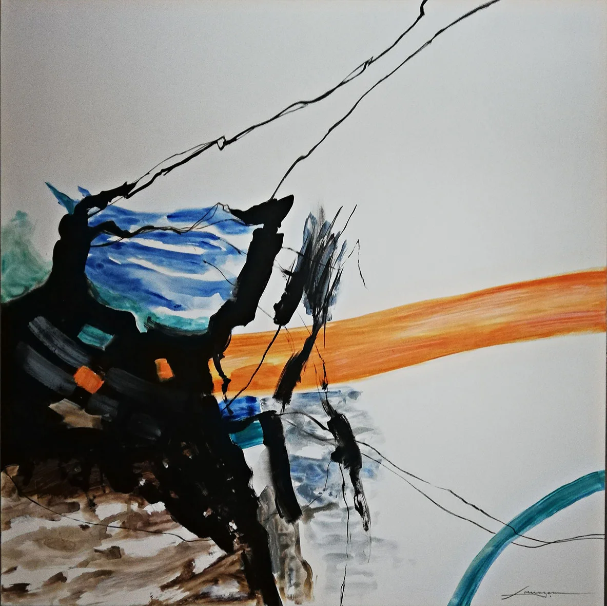 Cuadro pintura original lullaby to the sun Cuadro pintura original lullaby to the sun