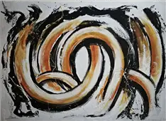 Cuadro pintura original happening