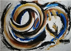 Cuadro pintura original waves
