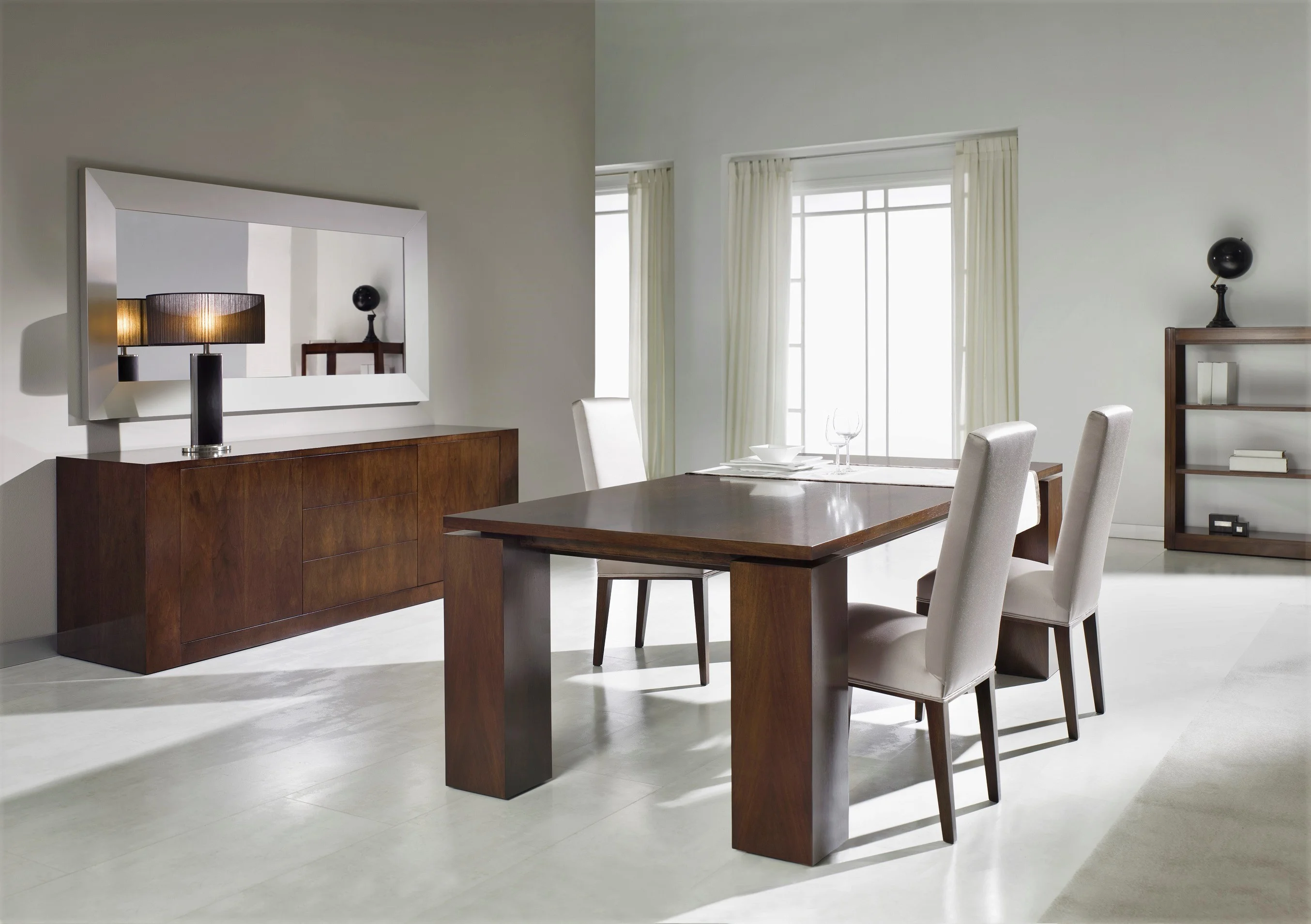 Mesa comedor extensible moderna Tristen