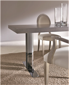 Mesa de comedor acero y madera Mita