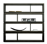 Libreria madera nogal moderna Zori