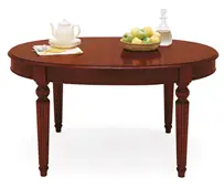 Mesa de Comedor Madera de comedor de manivela oval extensible cl�sica Victoriana Mesa de Comedor Madera de comedor de manivela oval extensible cl�sica Victoriana