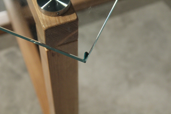 Mesa de comedor cristal nórdica Cross Lig.defectos