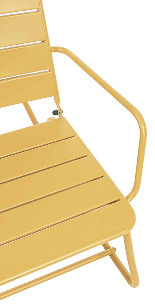 Mecedora ocre de jardín Dondolo