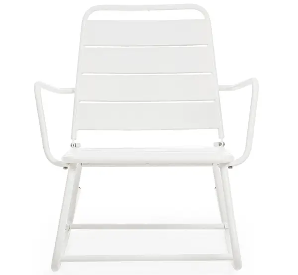 Mecedora blanca de jardín Dondolo
