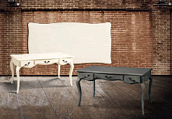 Mesa de Escritorio Blanca Victory - Mesas de Escritorio Vintage - Muebles Vintage