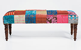 Banco Patchwork - Pies de cama Vintage - Muebles Vintage