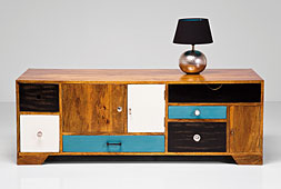 Mueble TV 3 Puertas 6 Cajones Malibu - Muebles de Tv Vintage - Muebles Vintage