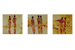 Set 3 Cuadros Ghana