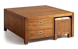 Mesa de Centro 2 Cajones Star - Mesas de Centro Coloniales - Muebles Coloniales y Muebles R�sticos