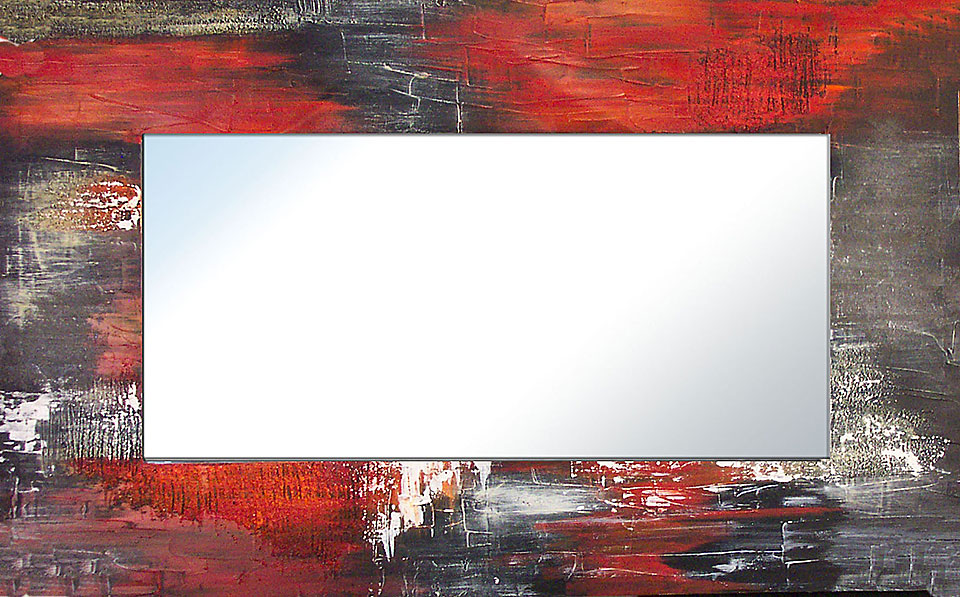 Espejo artesanal abstracto Espejo artesanal abstracto