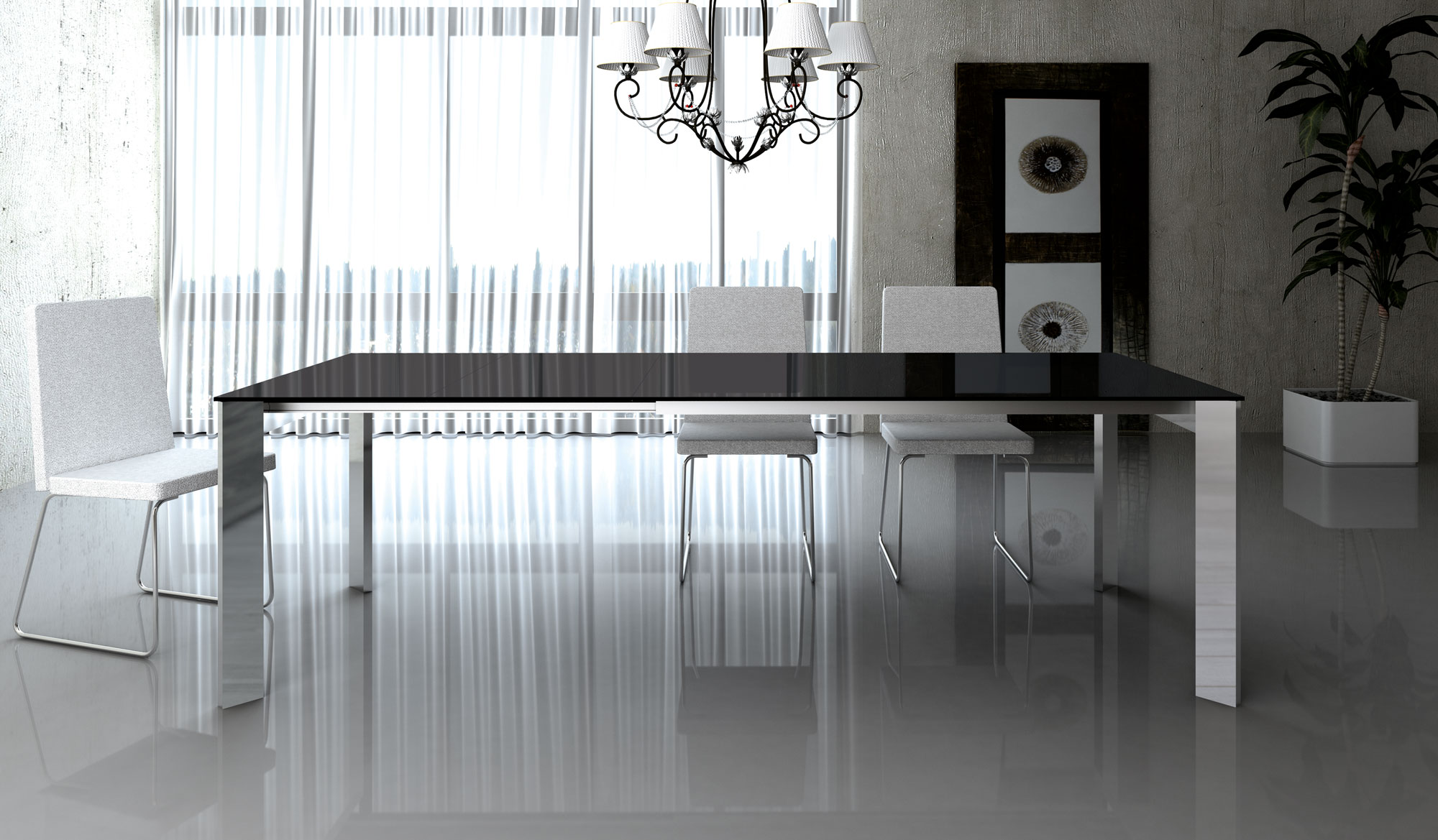 Mesa Comedor extensible Moderna Merina en Portobellostreet.es Mesa Comedor extensible Moderna Merina en Portobellostreet.es