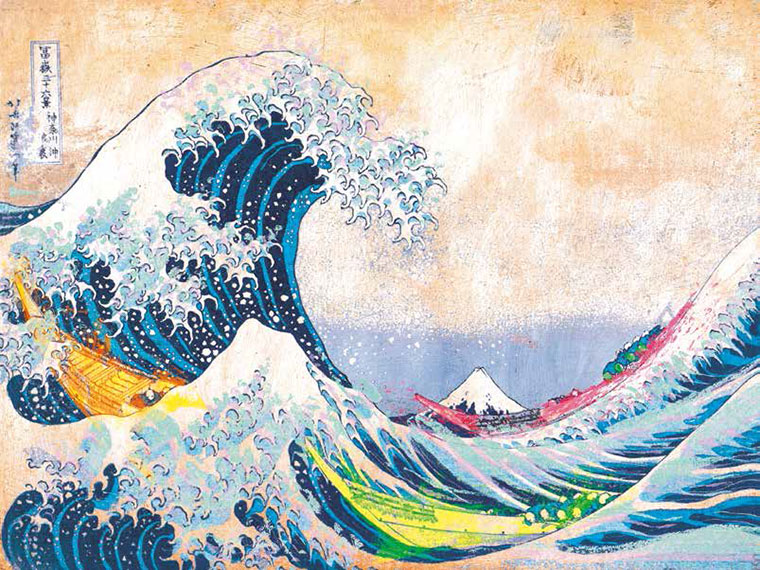 Cuadro canvas museo hokusai wave dos punto cero en COSAS de ARQUITECTOSCosas de Arquitectos