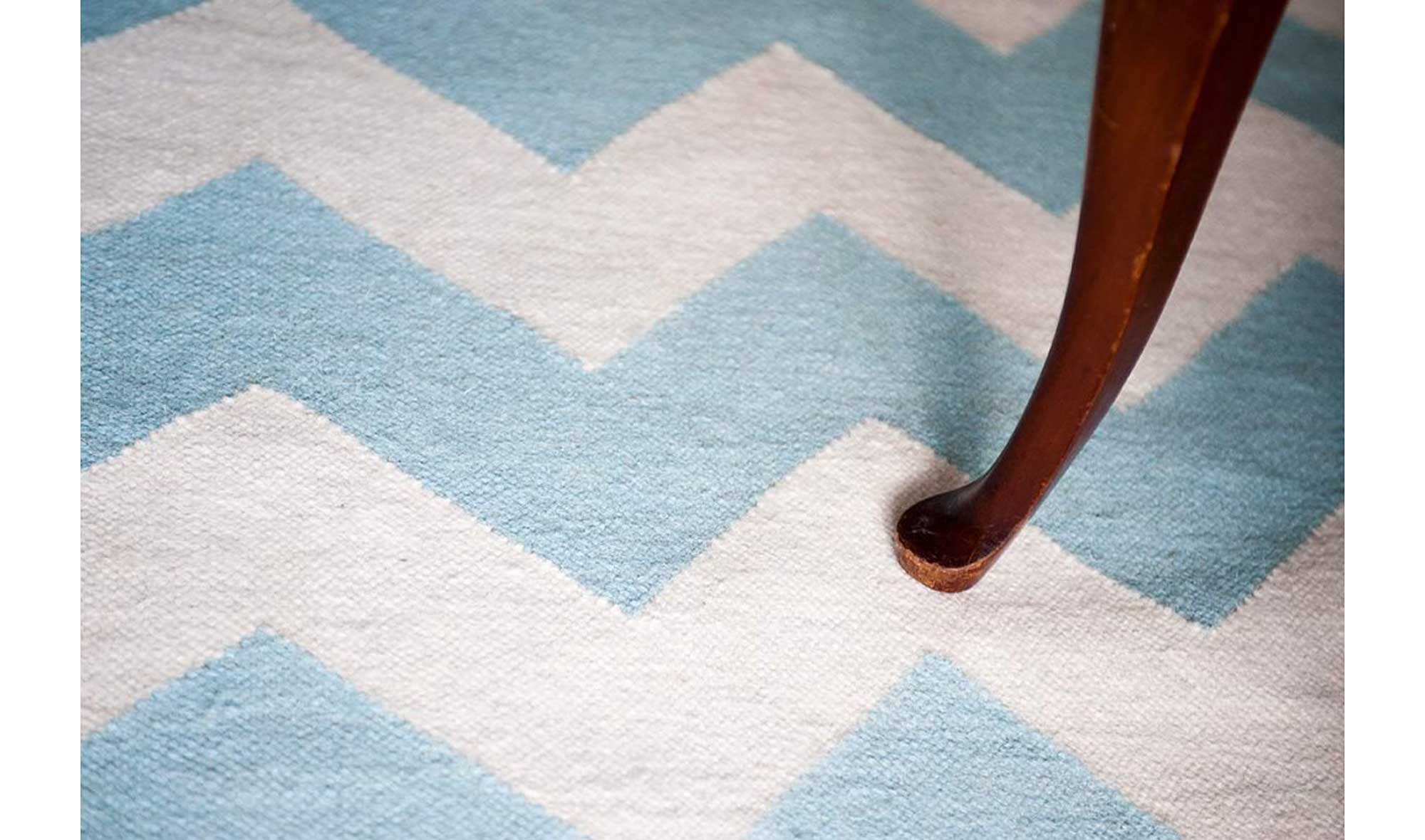 Alfombra Zig Zag Agua Alfombra Zig Zag Agua
