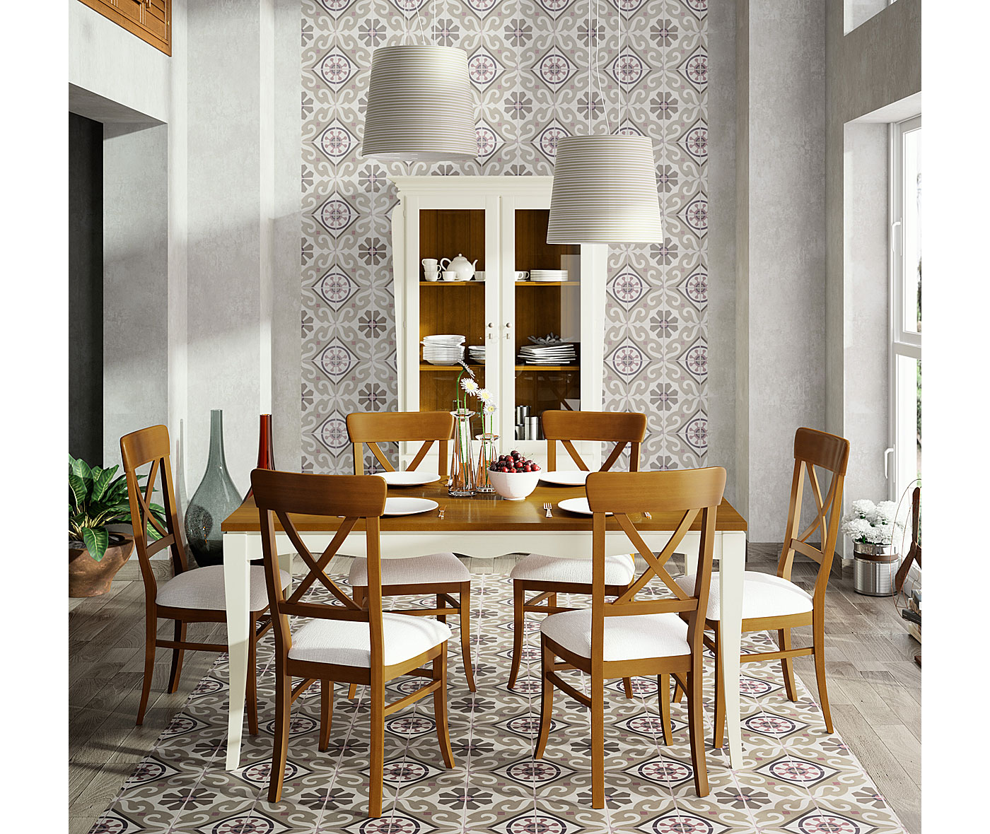 Comedor vintage provenzal Mediterráneo de lujo en Portobellodeluxe Comedor vintage provenzal Mediterráneo de lujo en Portobellodeluxe