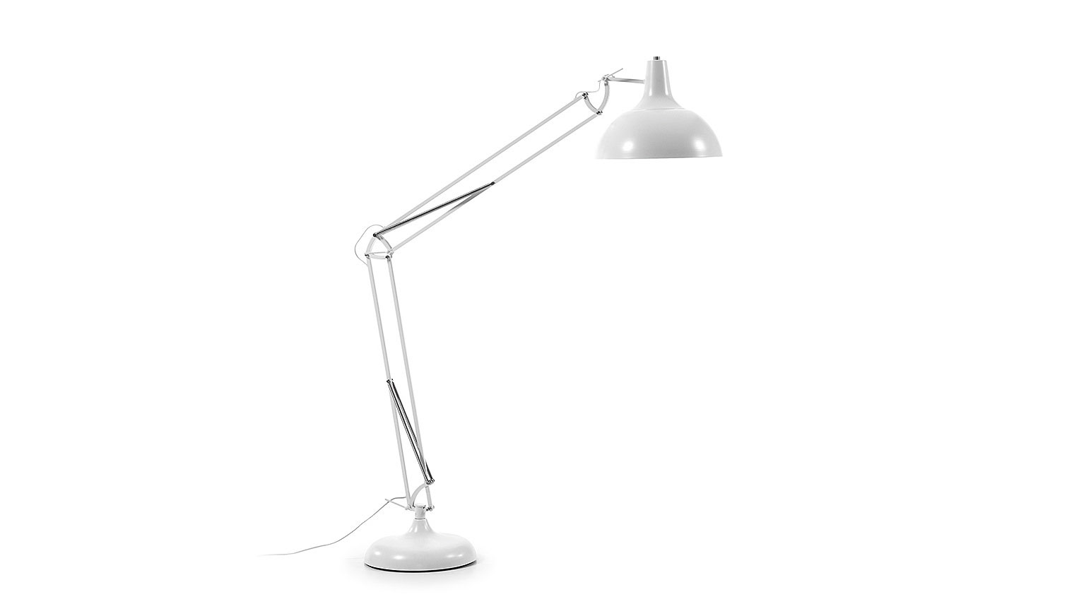 Lámpara de pie Flexo metal blanca Lámpara de pie Flexo metal blanca