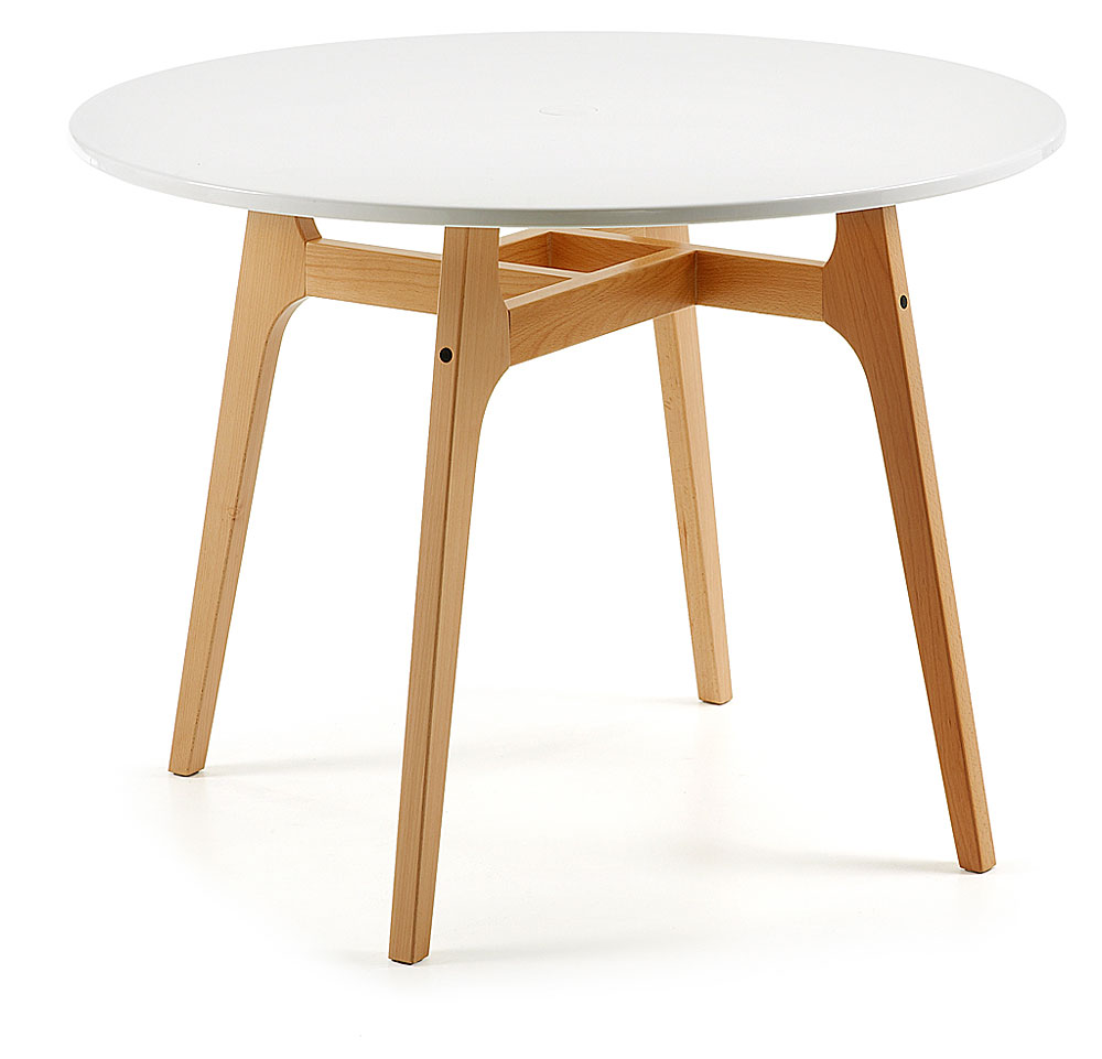 Mesa comedor redonda blanca fifties no disponible en Portobellostreet.es Mesa comedor redonda blanca fifties no disponible en Portobellostreet.es