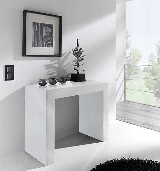 Mesa consola convertible en comedor blanca no disponible en ... Mesa consola convertible en comedor blanca no disponible en ...