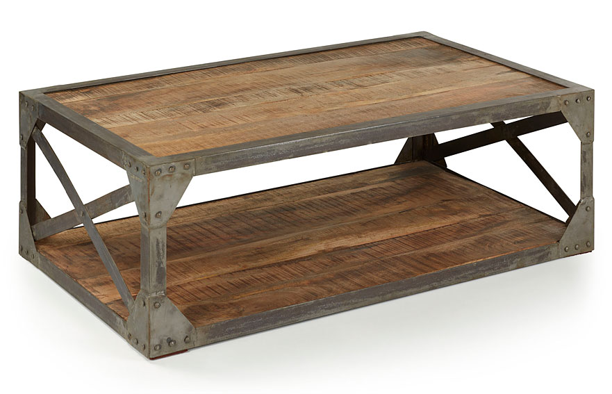Mesa de centro vintage eiffel en cosas de arquitectoscosas de ... Mesas de centro de madera para sala rusticas