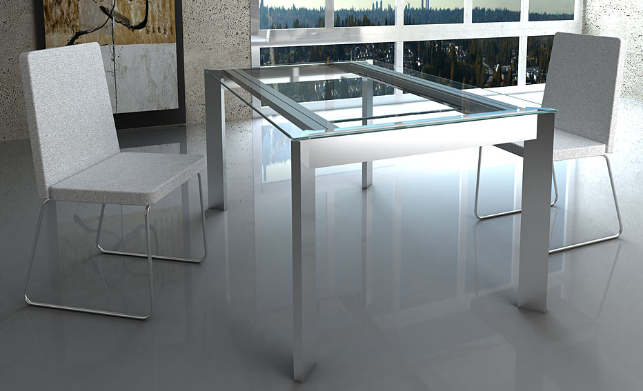 Mesa comedor extensible moderna marina en cosas de ... Diseños d comedores giratorias