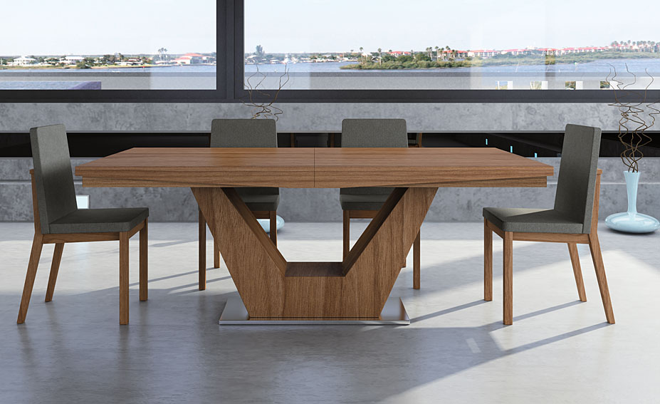 Mesa comedor extensible moderna verona en portobellostreet.es