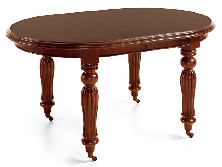 Mesa de comedor con ruedas ovalada vintage Victoriana en ... Mesa de comedor con ruedas ovalada vintage Victoriana en ...