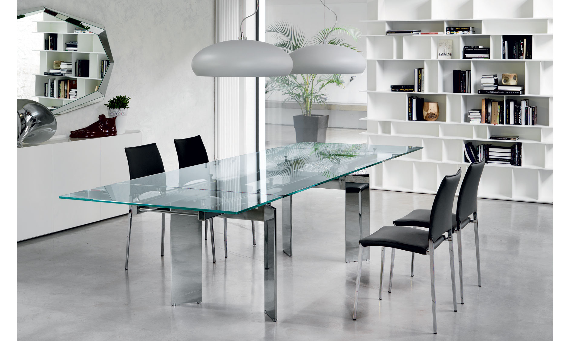 Mesa de comedor extensible Elan Drive Cattelan de lujo en ... Mesa de comedor extensible Elan Drive Cattelan de lujo en ...