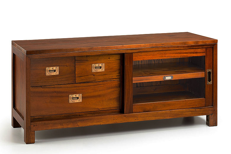 Mueble tv 3 cajones colonial Flamingo Mueble tv 3 cajones colonial Flamingo