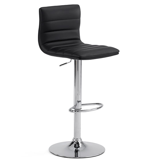 Taburete negro moderno Barnard Taburete negro moderno Barnard