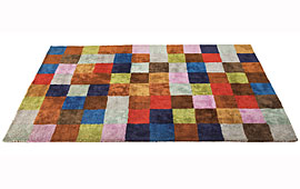 Alfombra multicolor lana