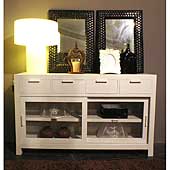 mueble colonial Buffet_Puertas_Correderas_Cristal_Ivana