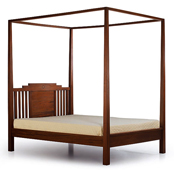 mueble colonial Cama_con_Dosel_Flamingo