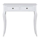 mueble colonial Consola_2_Cajones_blanca