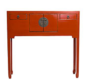 mueble colonial Consola_China_Roja