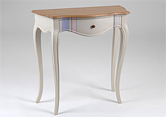 ofertas muebles Consola vintage rayas perla -  - 