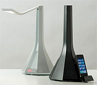 Lampara Diva con dock para Ipod y altavoces