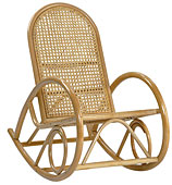 Mecedora rejilla y bamb� - Mecedoras Coloniales y R�sticas - Muebles Coloniales y Muebles R�sticos