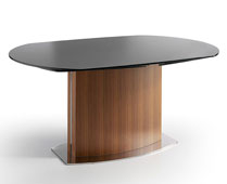 mueble de dise�o Mesa_extensible_de_cristal_Quest_nogal