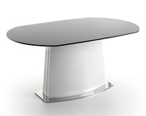 mueble de dise�o Mesa_extensible_de_cristal_Quest_blanca